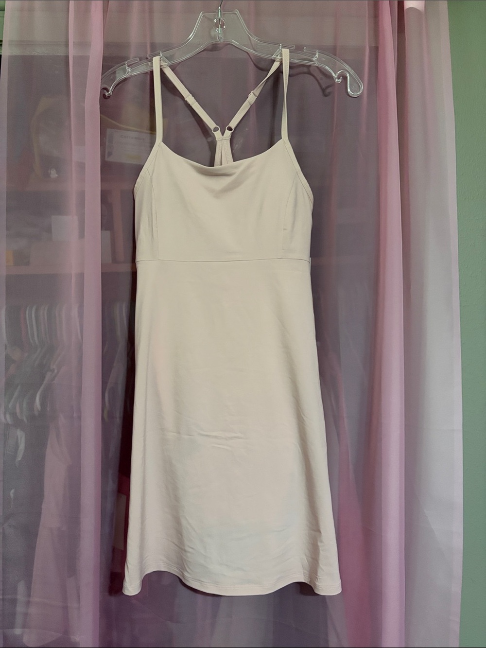 Old navy Women’s Cream Slip Dress with Racerback Straps